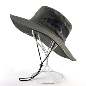 Mens Cap Unisex Wide Brim Sun Hat Bucket Hat Boonie Hunting Fishing Outdoor