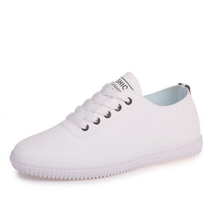TAOFFEN Women Sneakers Vulcanized Shoes Lace Up Round Toe Casual Women Shoes Fashion Women Shoes Footwear Size 35-40