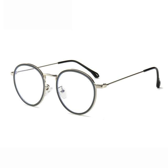 Anti Blue Light Goggle Blocking Glasses Round Alloy For Computer Protection Women Men Vintage Retro Classic Sun Glasses