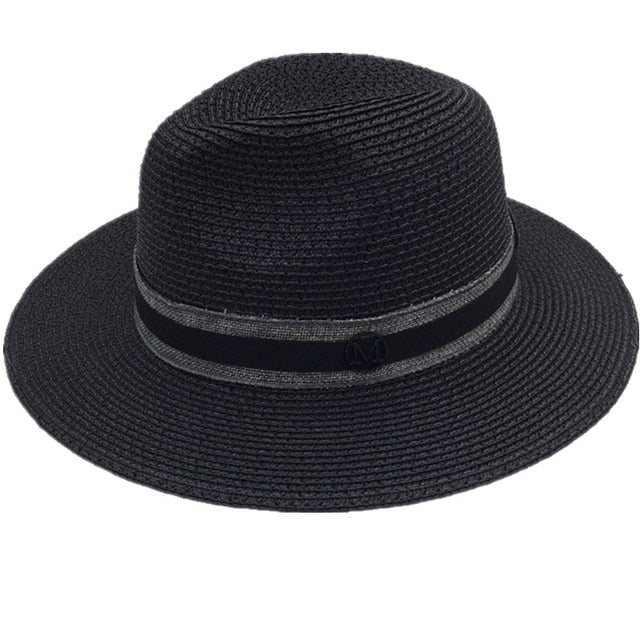 The spring/summer jazz straw hat Sun hat Breathable hat street travel joker bonnet