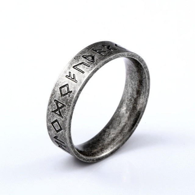 Beier 316L Stainless steel Odin Norse Viking Amulet Rune Fashion Style MEN and women fashion  words RETRO Rings Jewelry  LR-R133