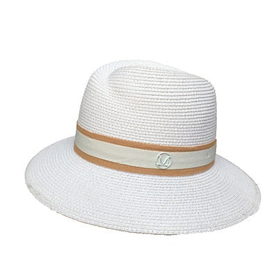 The spring/summer jazz straw hat Sun hat Breathable hat street travel joker bonnet