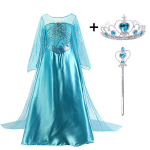 Elsa Dress Kids Dresses For Girls Princess Anna Elsa Costume Kids Cosplay Party Dresses Vestido Fantasia Infantil Girls Clothing