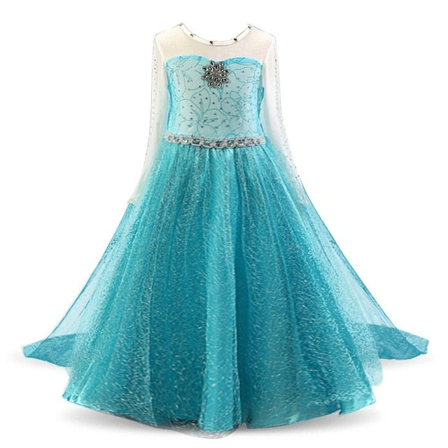 Elsa Dress Kids Dresses For Girls Princess Anna Elsa Costume Kids Cosplay Party Dresses Vestido Fantasia Infantil Girls Clothing
