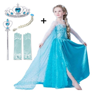 Elsa Dress Kids Dresses For Girls Princess Anna Elsa Costume Kids Cosplay Party Dresses Vestido Fantasia Infantil Girls Clothing