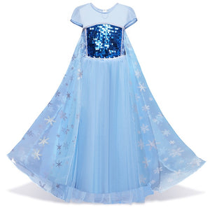 Elsa Dress Kids Dresses For Girls Princess Anna Elsa Costume Kids Cosplay Party Dresses Vestido Fantasia Infantil Girls Clothing