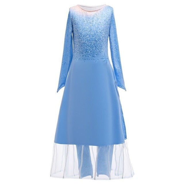 Elsa Dress Kids Dresses For Girls Princess Anna Elsa Costume Kids Cosplay Party Dresses Vestido Fantasia Infantil Girls Clothing