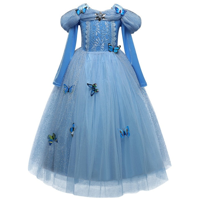 Elsa Dress Kids Dresses For Girls Princess Anna Elsa Costume Kids Cosplay Party Dresses Vestido Fantasia Infantil Girls Clothing