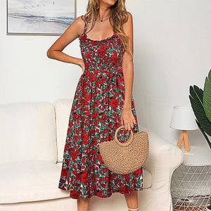 Sexy Summer Sleeveless slip Dress Women Strapless Bow Button loose bandage Pleated polka dot sundress casual Backless Vestidos