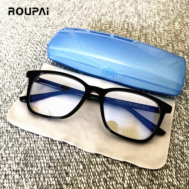 ROUPAI anti blue light glasses for men women computer gaming radiation eyeglasses blue ray blocking blocker Goggles fram okulary