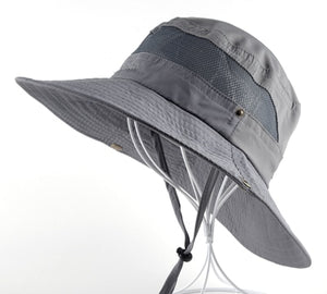 Sun Hat men Bucket Hats women Summer Fishin Cap Wide Brim UV Protection Flap Hat Breathable mesh bone gorras Beach hat men