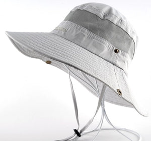 Sun Hat men Bucket Hats women Summer Fishin Cap Wide Brim UV Protection Flap Hat Breathable mesh bone gorras Beach hat men