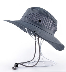 Sun Hat men Bucket Hats women Summer Fishin Cap Wide Brim UV Protection Flap Hat Breathable mesh bone gorras Beach hat men