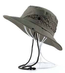 Sun Hat men Bucket Hats women Summer Fishin Cap Wide Brim UV Protection Flap Hat Breathable mesh bone gorras Beach hat men