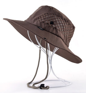 Sun Hat men Bucket Hats women Summer Fishin Cap Wide Brim UV Protection Flap Hat Breathable mesh bone gorras Beach hat men