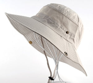 Sun Hat men Bucket Hats women Summer Fishin Cap Wide Brim UV Protection Flap Hat Breathable mesh bone gorras Beach hat men